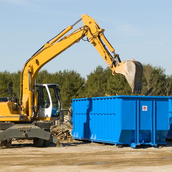 what happens if the residential dumpster is damaged or stolen during rental in Montier